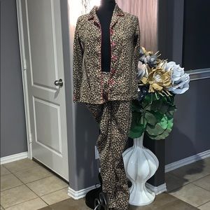 Leopard Fleece Pajamas